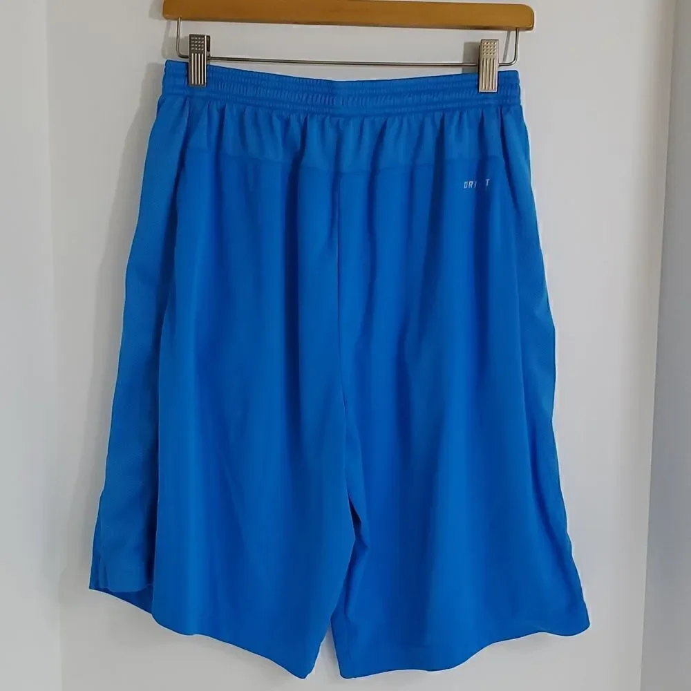 Nike Men's Core Athletic Training Shorts Bright Blue 398513-406 Size Medium